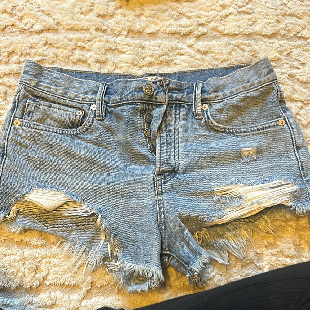 Free people denim shorts- size 24